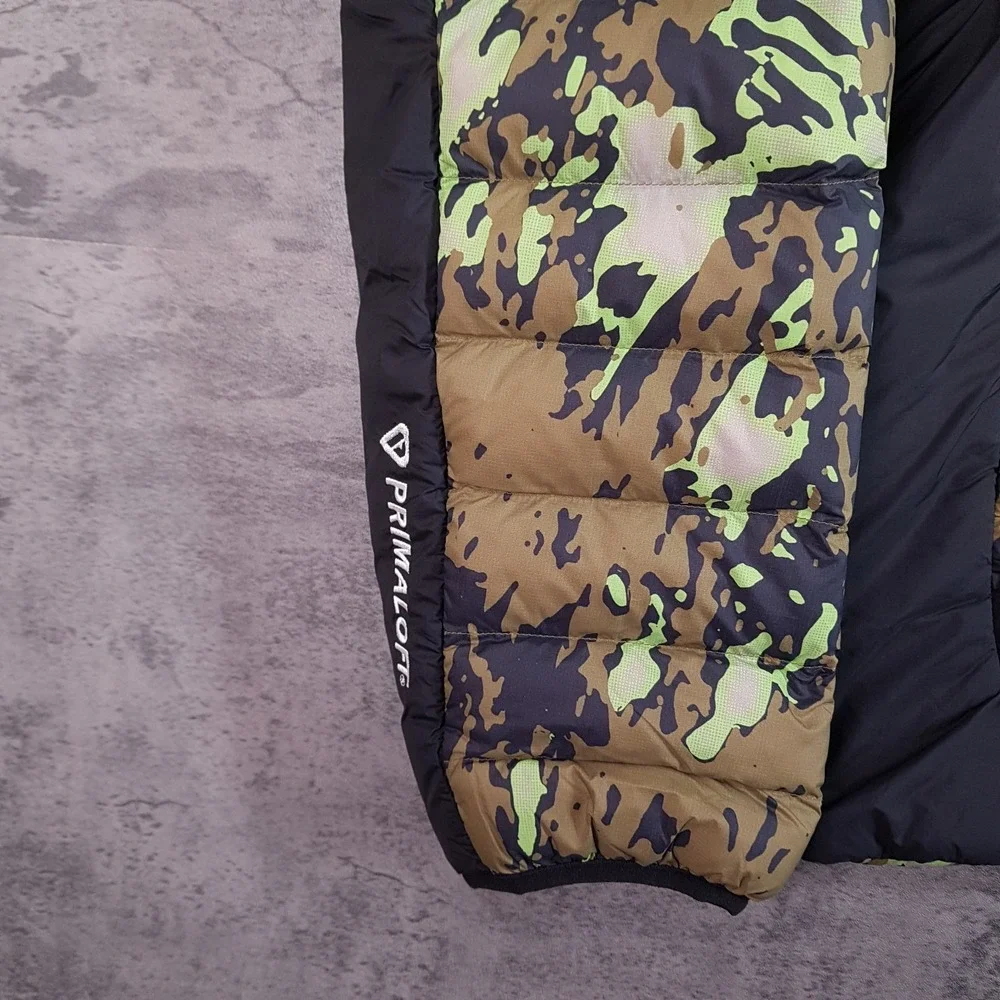 NIKE ACG Lava Flow Therma-FIT ADV Camo Jacket Womens XL TALL Green Puffer